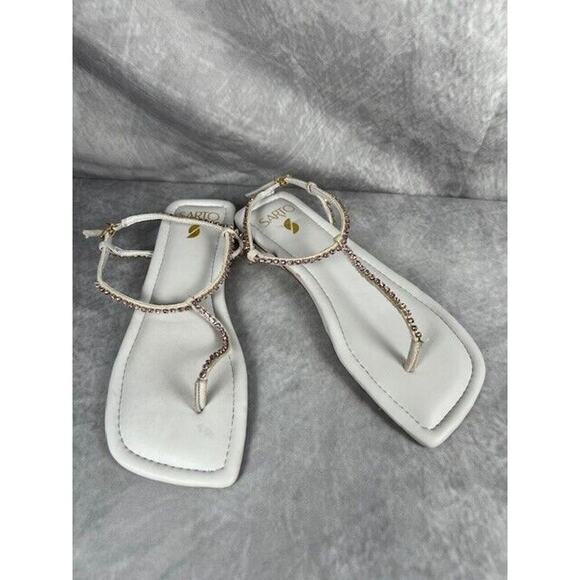 FRANCO SARTO Nolita Embellished Ankle Strap Sandal SIZE 6 M - Picture 1 of 7